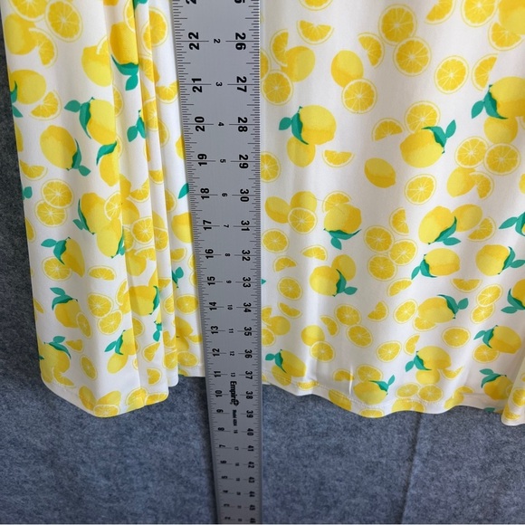 PAPPAGALLO Gwen Live Gives You Lemons Sleeveless Mini Swing Dress Size Large - Picture 9 of 12